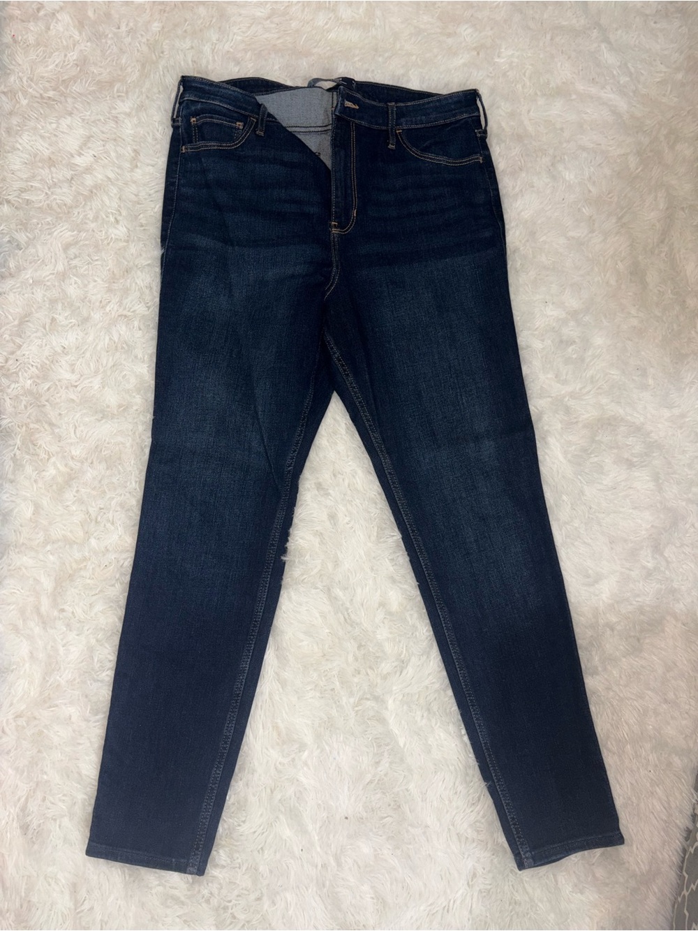 Hollister Women's Dark Indigo Skinny Jeans